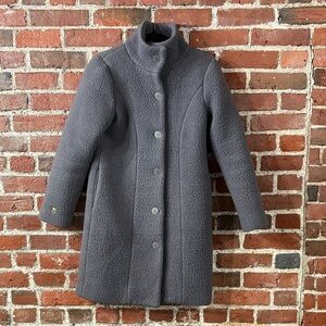 Dudley Stephen's Womens Gray Button-Front Coat
